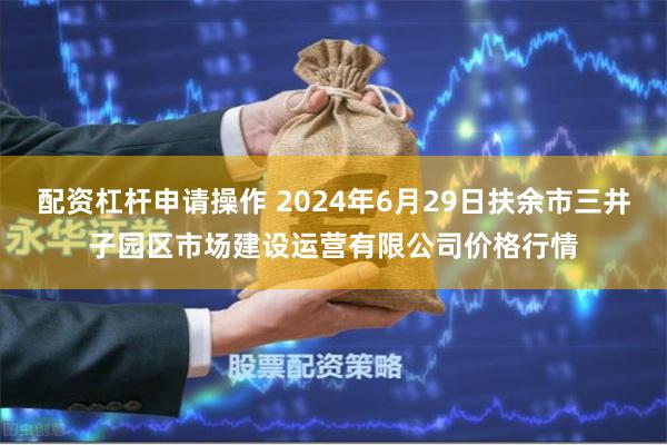 配资杠杆申请操作 2024年6月29日扶余市三井子园区市场建设运营有限公司价格行情