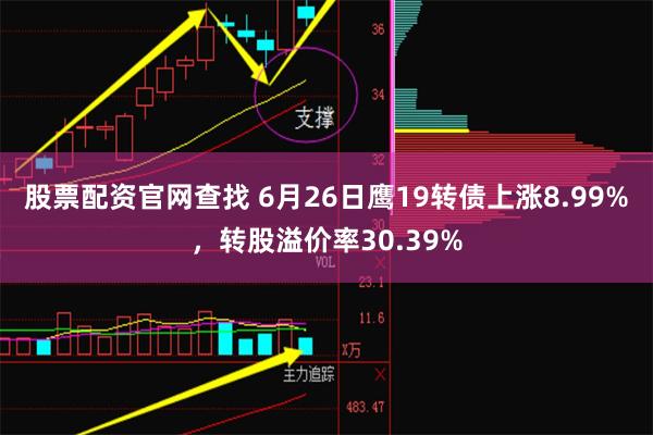 股票配资官网查找 6月26日鹰19转债上涨8.99%，转股溢价率30.39%